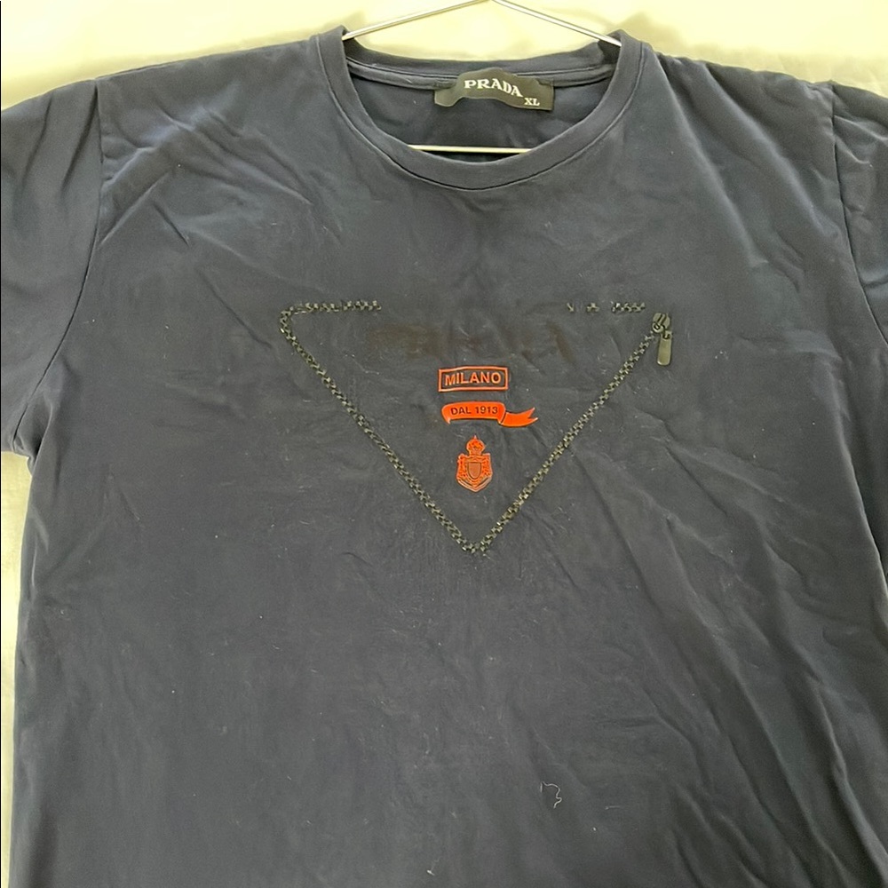 Prada Navy Blue Men's Shirt
